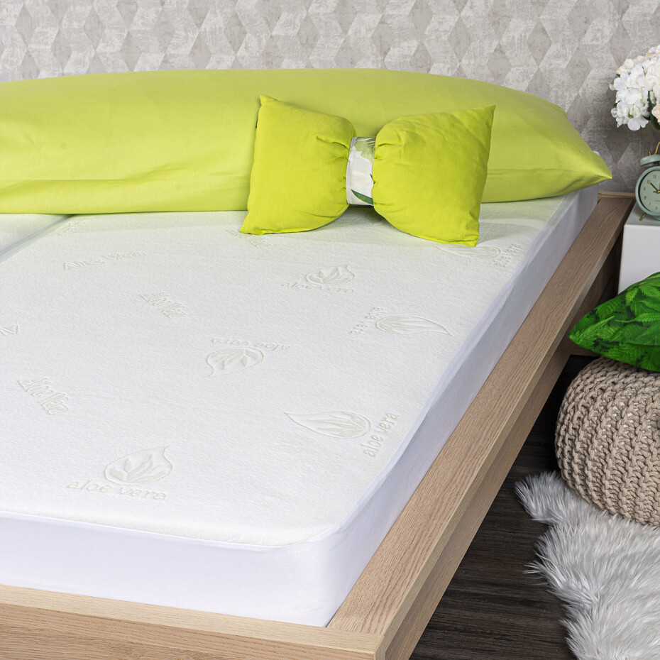 4Home Aloe Vera Nepropustný chránič matrace s lemem, 60 x 120 cm - main (6)
