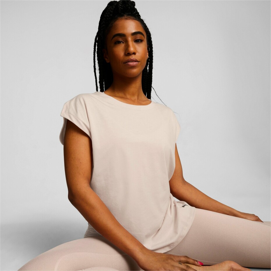 Dámské tričko Puma  Studio Foundation Tee Rose Quartz M - main (3)