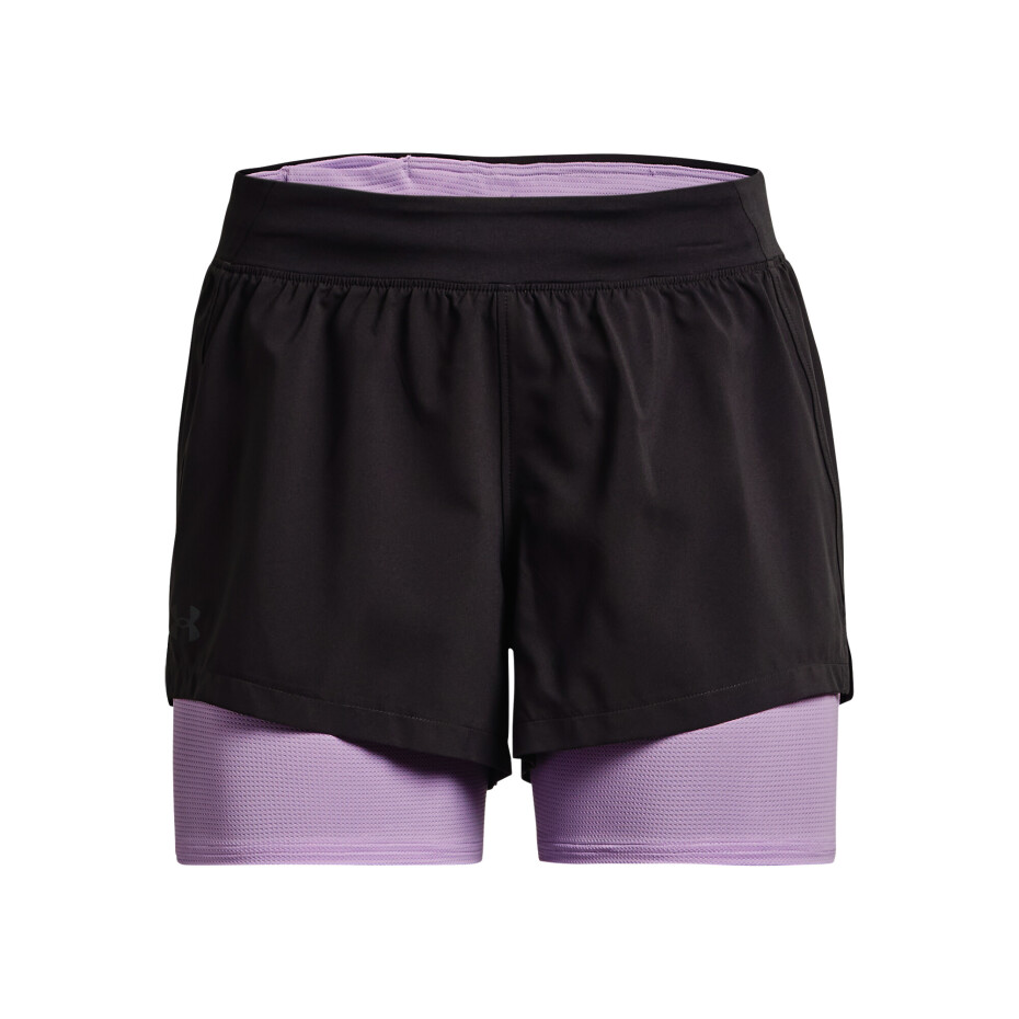 Dámské šortky Under Armour  Iso-Chill Run 2N1 Short-GRY L - main (0)