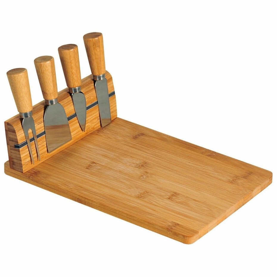 Kesper 58641 Prkénko na krájení sýra se 4 příbory, 30 x 20 x 8 cm - main (0)