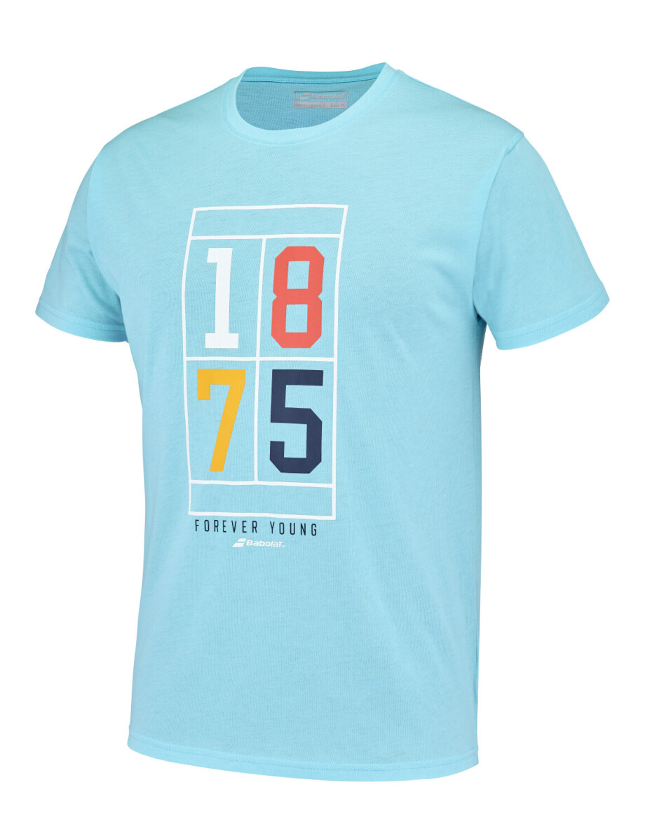 Pánské tričko Babolat  Exercise Vintage Tee Men Angel Blue Heather M - main (1)