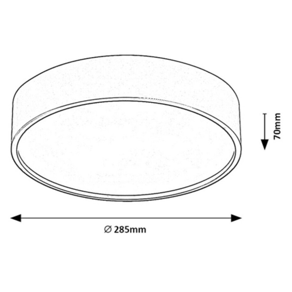 Rabalux 75012 stropní LED svítidlo Larcia, 19 W, stříbrná - main (4)