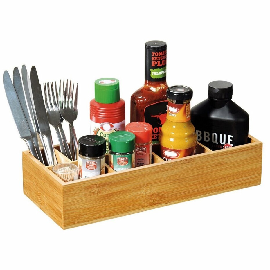Kesper 70855 Univerzální organizér bambus, 36 x 15 x 7,5 cm - main (1)