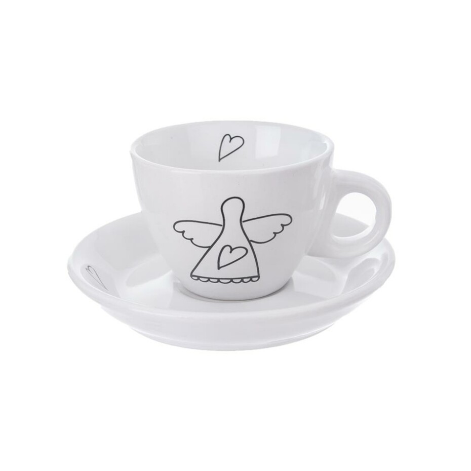 Orion Dárková sada šálků s podšálky ANGEL, 90 ml - main (1)