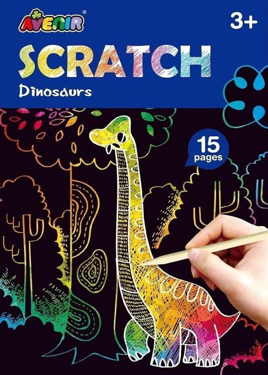 Avenir Škrabací kniha aktivit mini - Dinosauři - main (0)