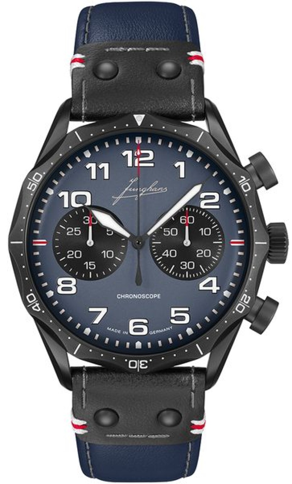 Junghans Meister Pilot Chronoscope Navy Blue Limited Edition 27/3396.00 - main (0)