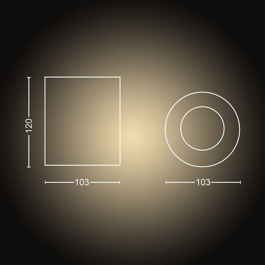 Philips Hue 56330/31/P9 LED přisazený lustr Pillar 1x5,5W | GU10 - Bluetooth, inteligentní  - main (3)