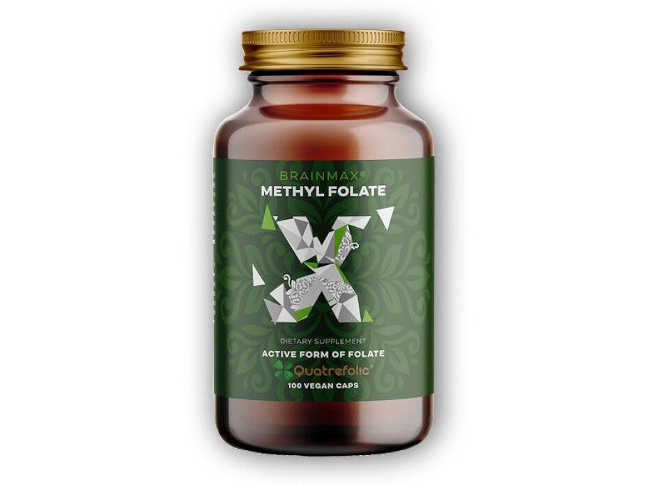 BrainMax Methyl Folate, Kyselina listová 400mcg 100cps - main (0)