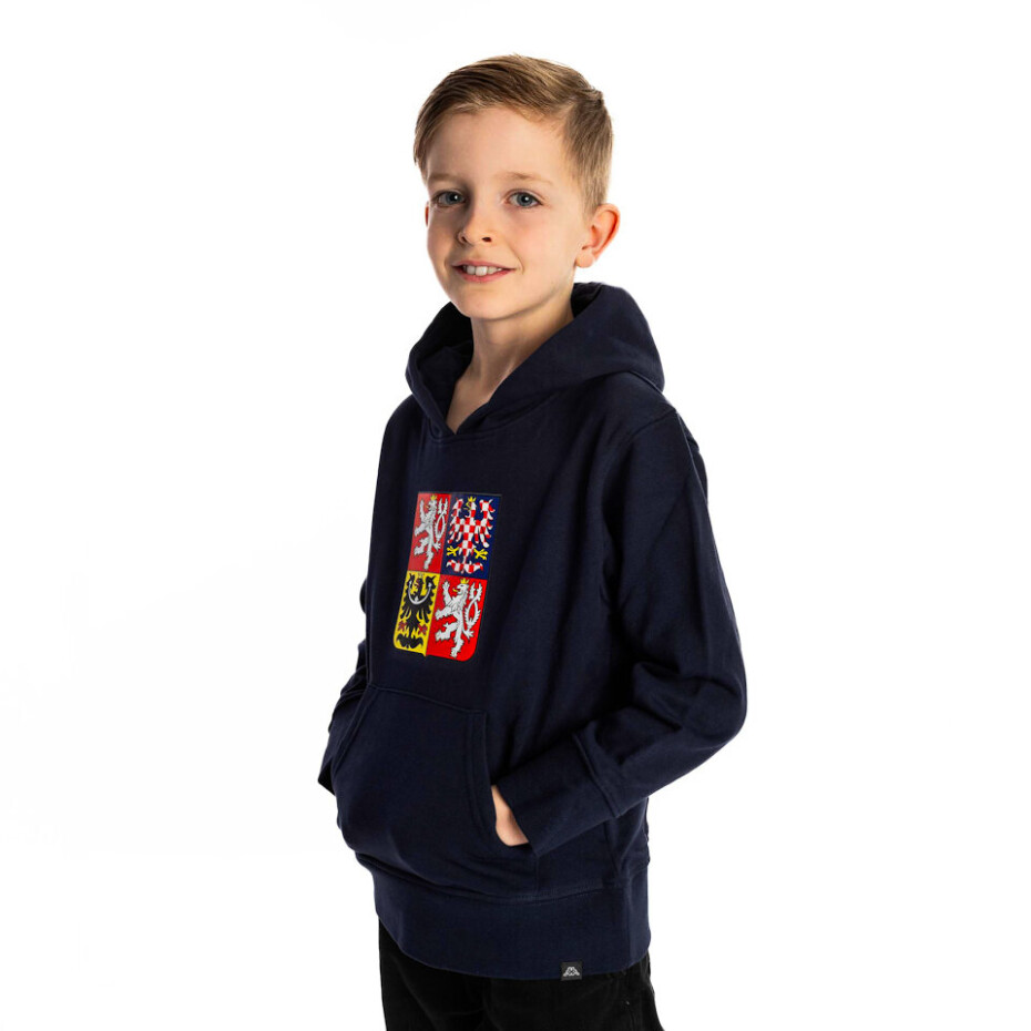 Dětská mikina Kappa  Logo Nathan Statní Znak Potisk Navy 10Y - main (1)