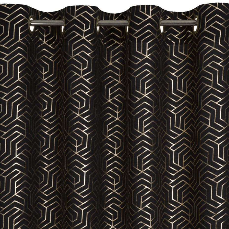 ArtFir Závěs SEMI K | černá 140 x 250 cm - main (4)