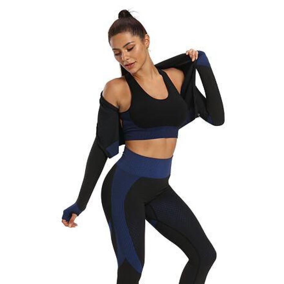 Merco Yoga Sense fitness set dámský černá-modrá - main (0)