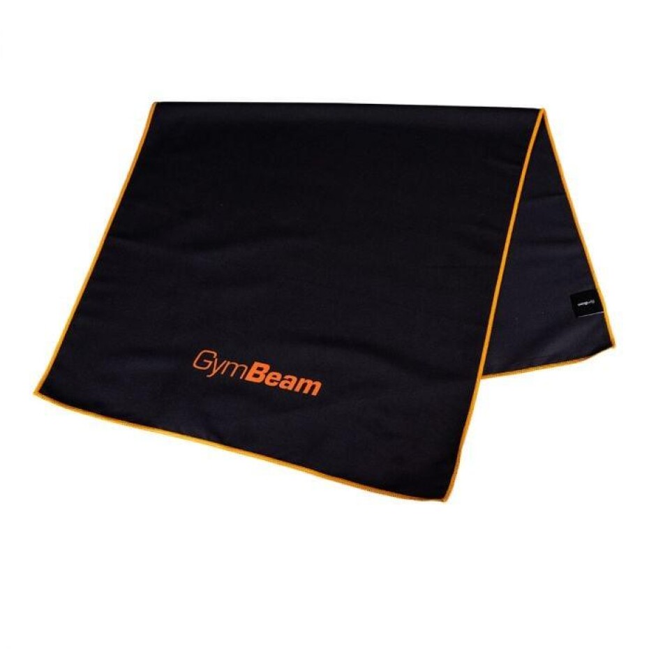 GymBeam Sportovní rychleschnoucí ručník Black/Orange - main (0)