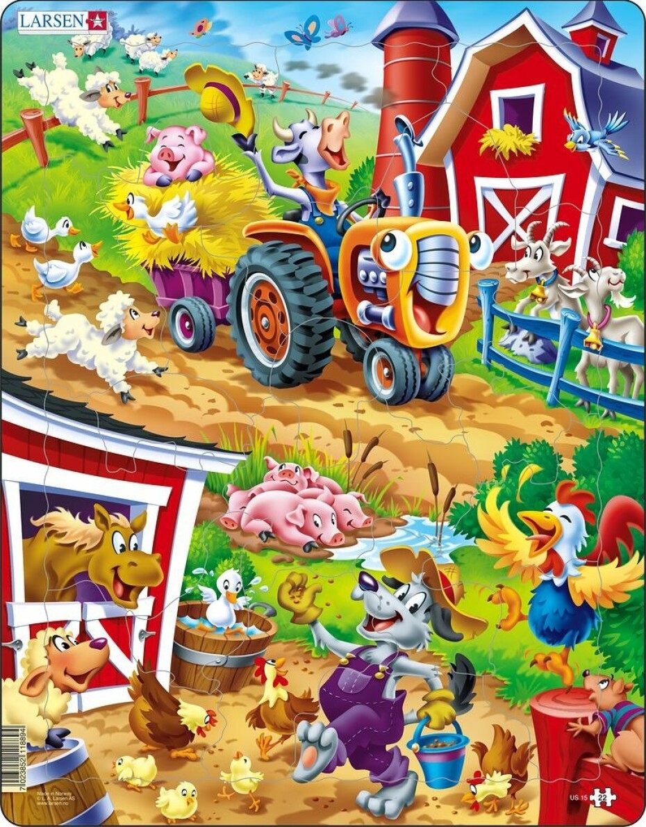 Puzzle MAXI - Práce na dvorku/22 dílků - Larsen - main (0)