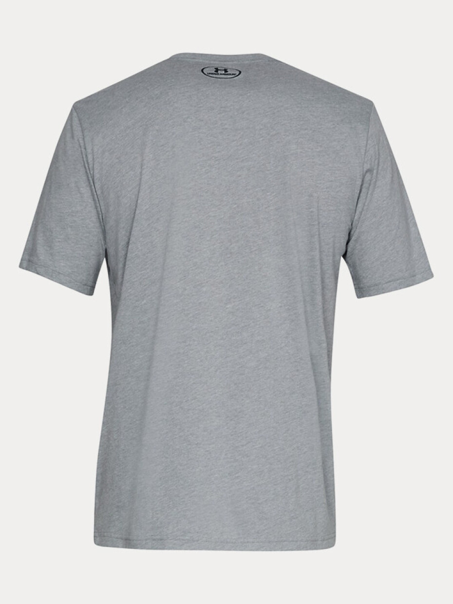 Pánské tričko s krátkým rukávem UA sportstyle Left Chest Steel Light Heather 1326799-036 - main (3)