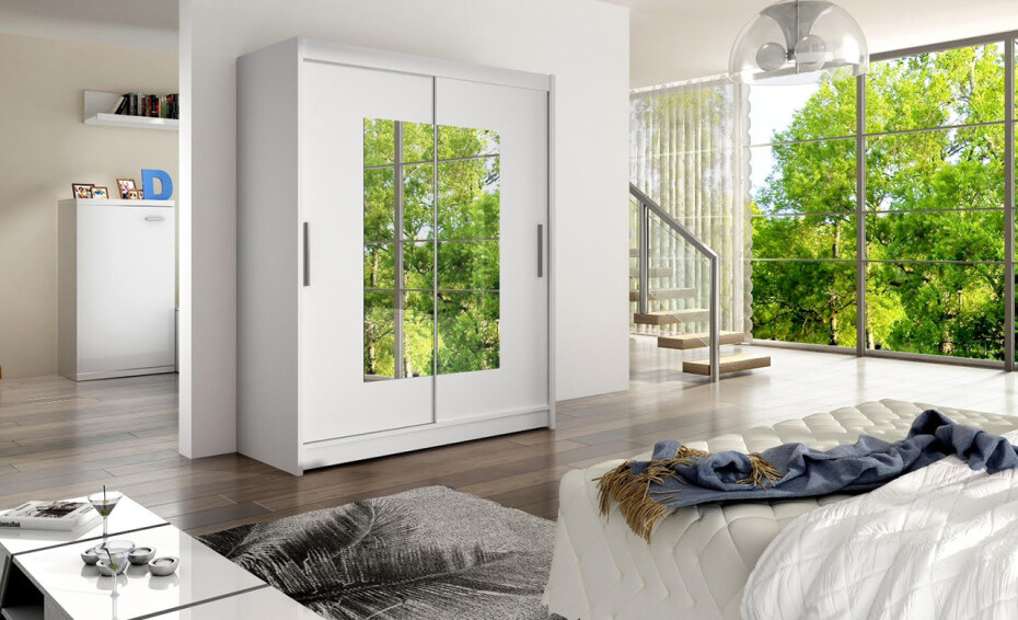ArtAdrk Šatní skříň DORRIGO | 150 cm Skříň: Dor02 / čokoládová - main (2)