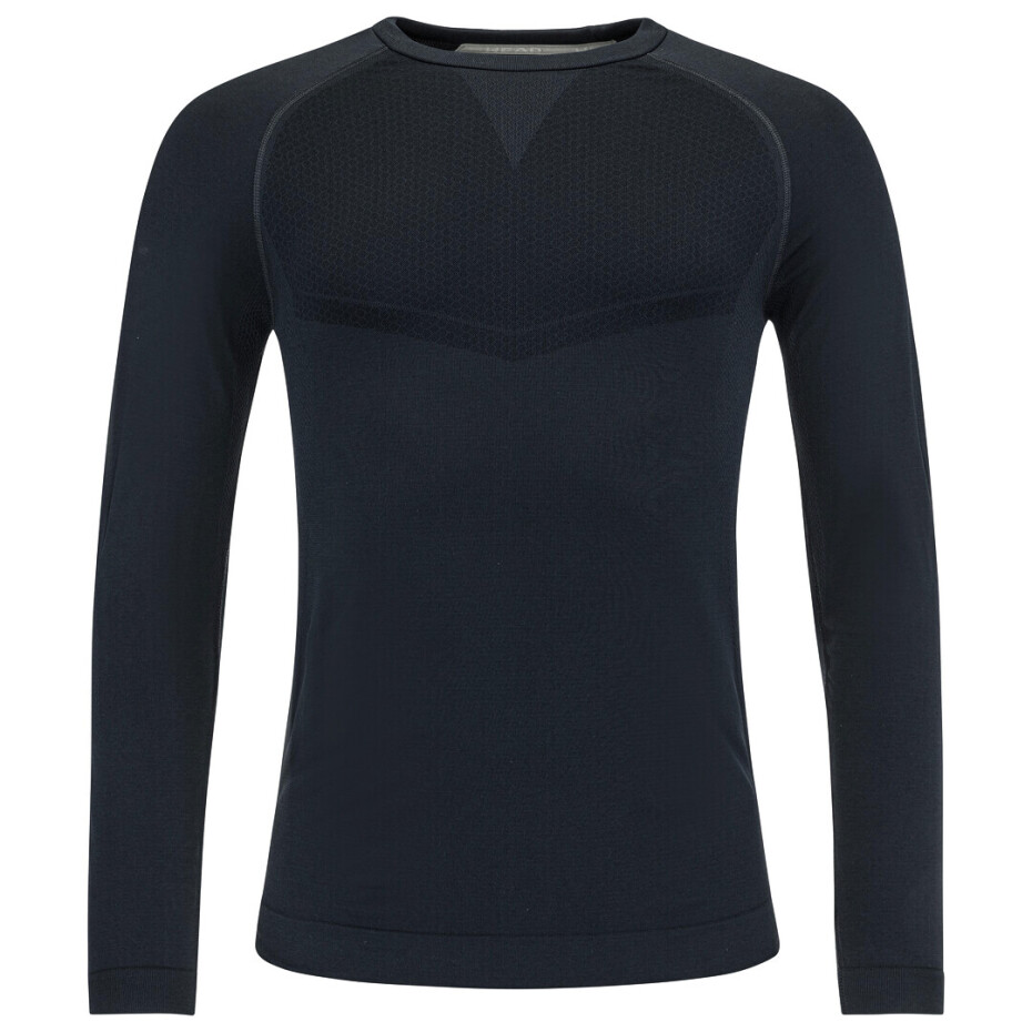 Pánské tričko Head  Flex Seamless LS Men Black M - main (0)
