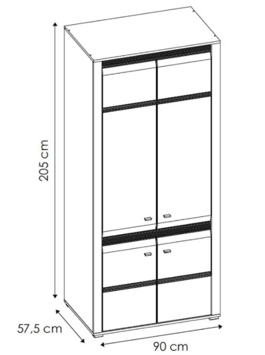 ArtExt Skříň SEVILLA NEW 2D TYP 20 - main (2)