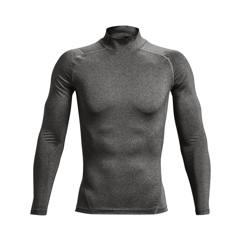 Pánské tričko Under Armour  HeatGear Armour Comp Mock LS Gray XS - main (5)