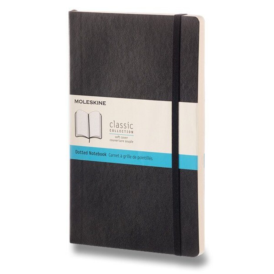 Zápisník Moleskine VÝBĚR BAREV - měkké desky - L, tečkovaný 1331/11274 - Zápisník Moleskine - měkké desky černý - main (0)
