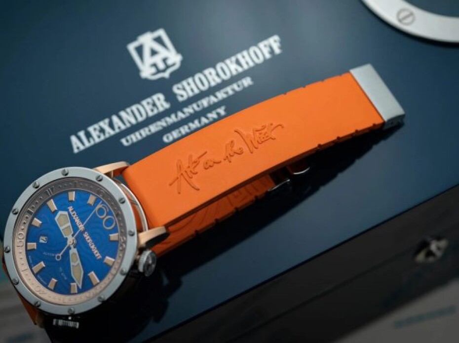 Silikonový řemínek Alexander Shorokhoff - oranžový - 20 mm - main (2)