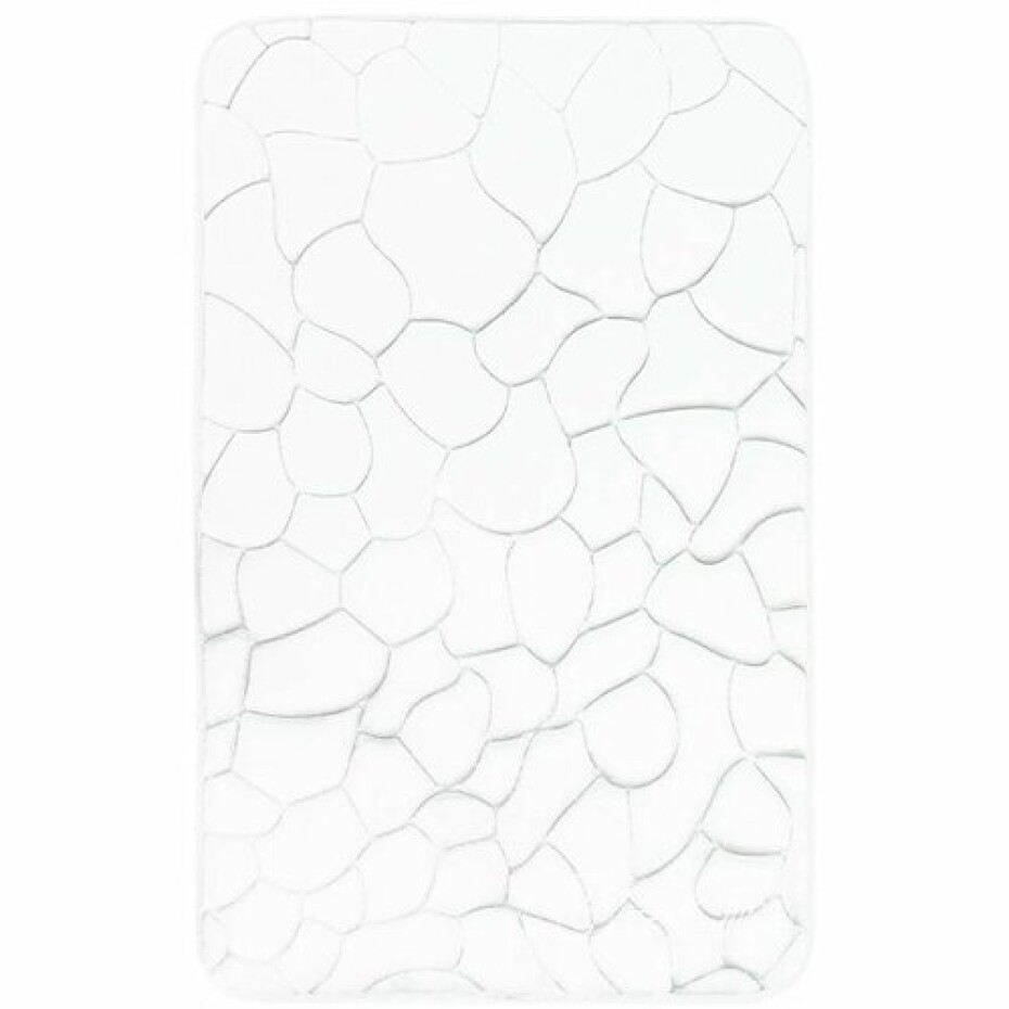 VOPI Koupelnová předložka s paměťovou pěnou Kameny bílá, 50 x 80 cm - main (0)