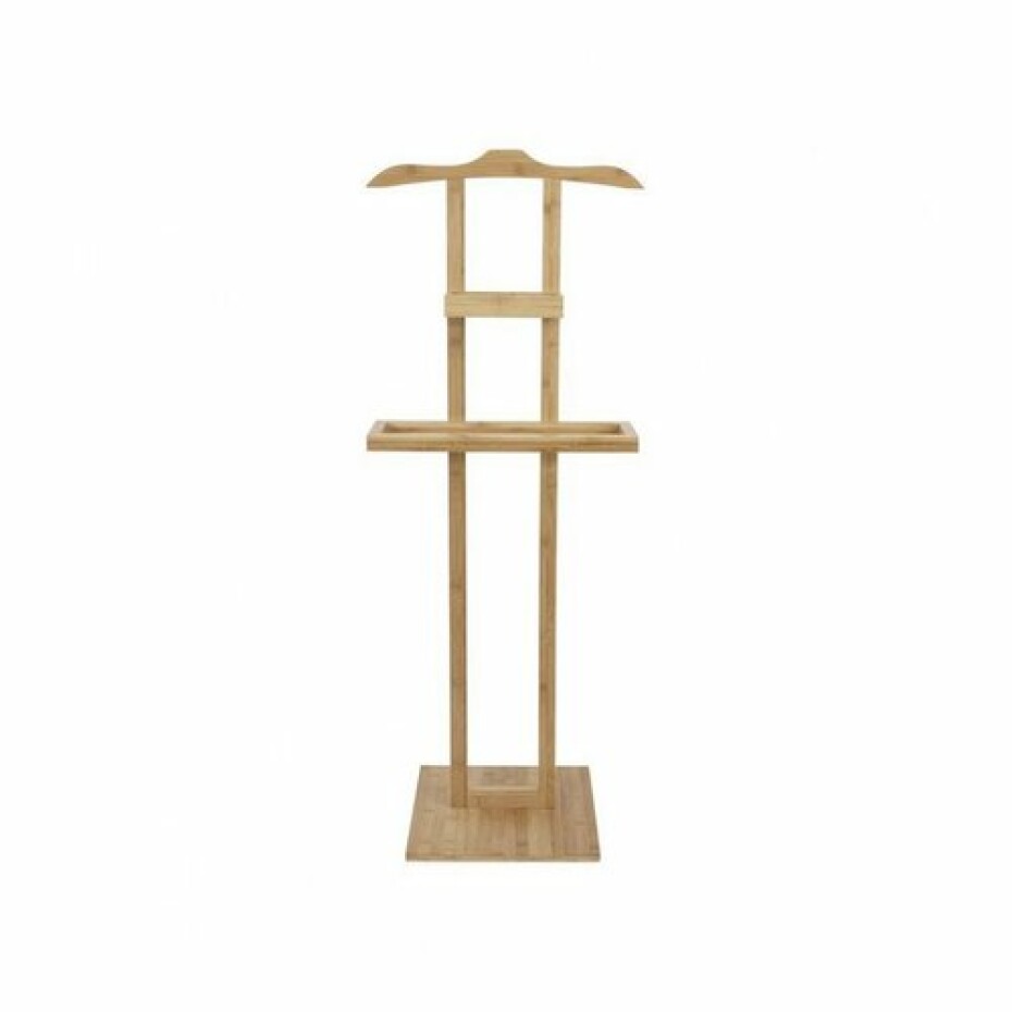 Bambusový stojan na oblečení s odkládací plochou Compactor Bamboo - 44,5 x 32 x 115 cm - main (0)