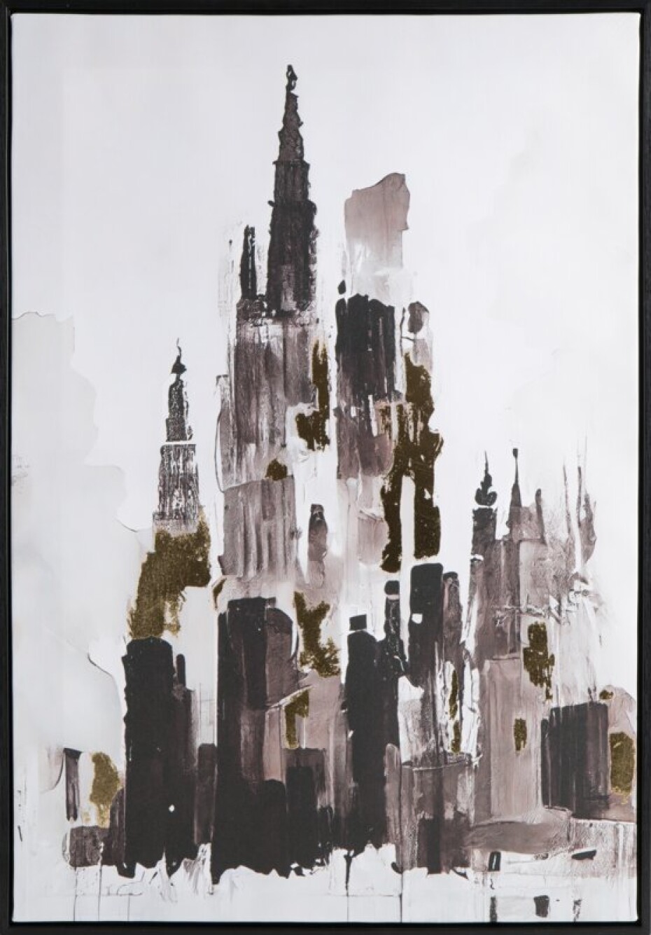 ArtFir Obraz MĚSTO 608 | šedá 50 x 70 cm - main (0)