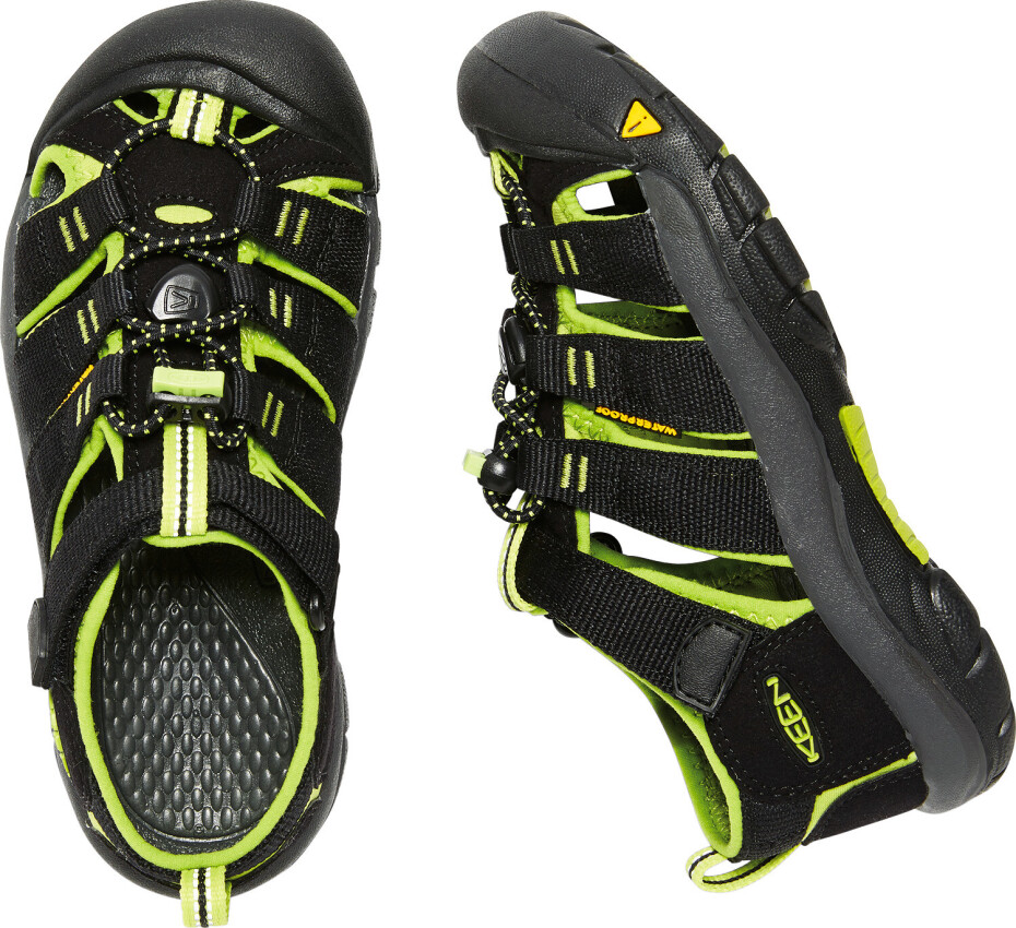 Dětské sandály Keen  Newport H2 JR Black/Lime Green  US 3 - main (6)