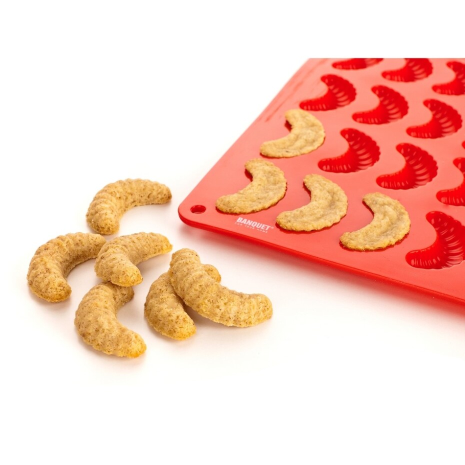 Banquet Silikonová forma rohlíčky 30 ks -35x25x1,3 cm 165 gr Culinaria - main (1)