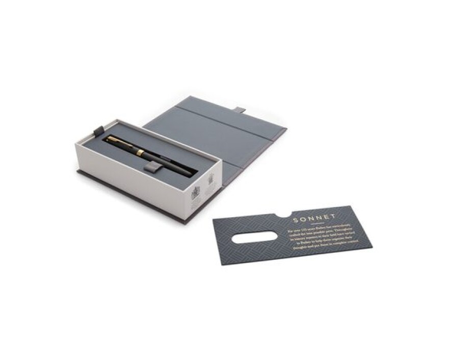 Plnicí pero Parker Sonnet Matte Black GT 1502/513151 - hrot M (střední) - main (2)