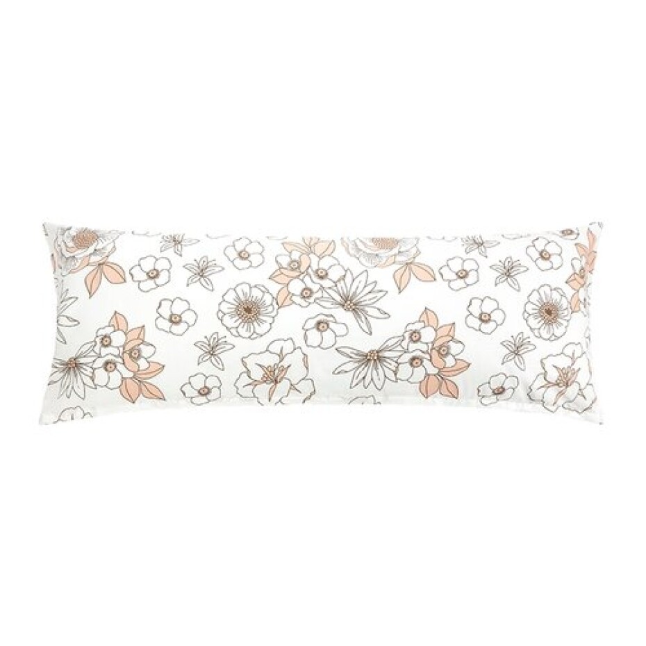 Bellatex Povlak na relaxační polštář Květ lososová, 55 x 180 cm - main (0)