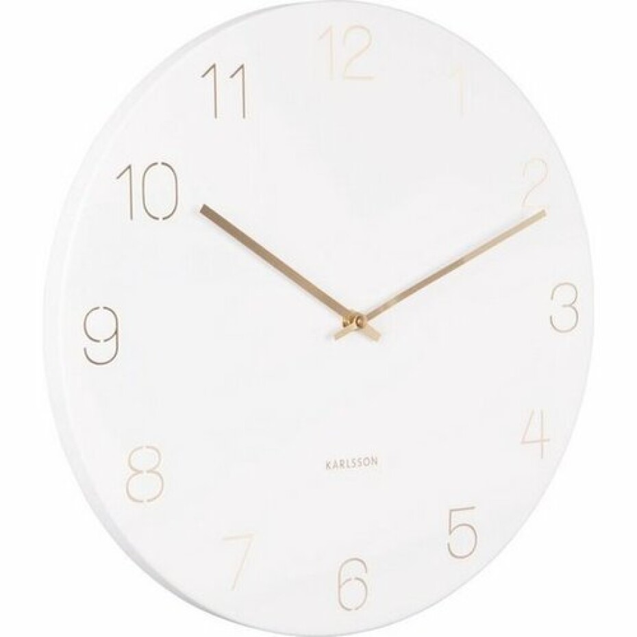Karlsson 5762WH designové nástěnné hodiny, pr. 40 cm - main (1)