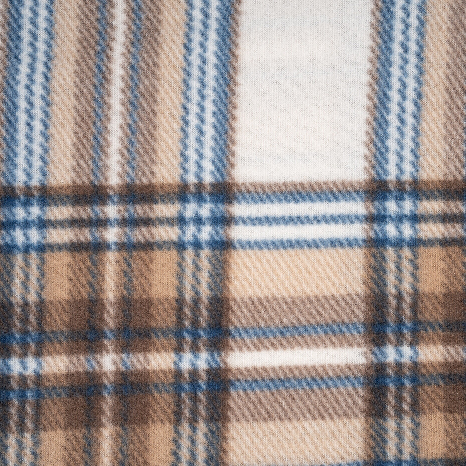 Jahu Deka fleece hnědomodrobílá, 150 x 200 cm - main (2)