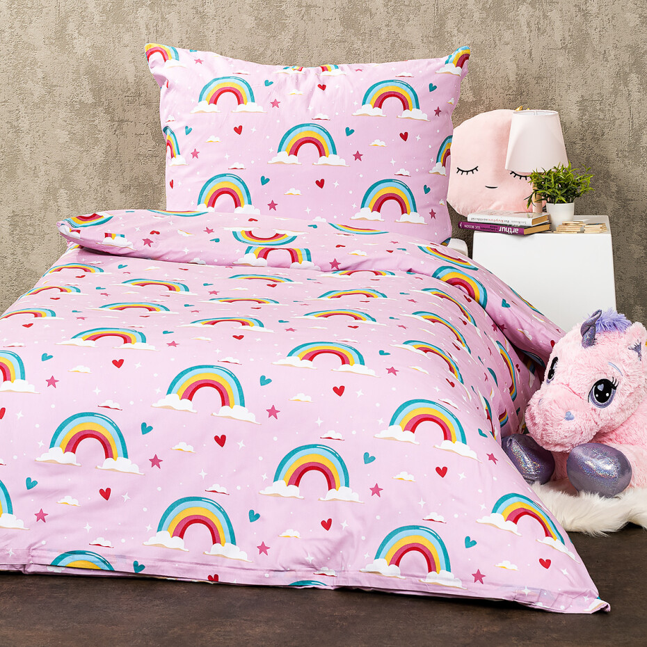 4Home Dětské bavlněné povlečení Rainbow , 140 x 200 cm, 70 x 90 cm - main (1)
