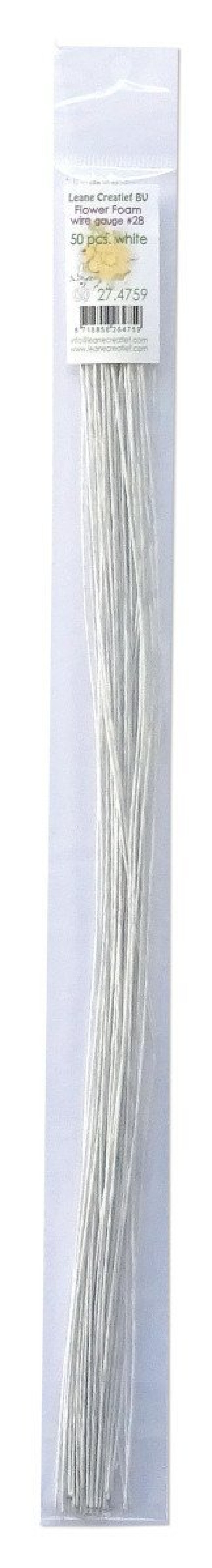 Leane floristický vázací drát délka 36cm - bílý 50 ks - main (0)