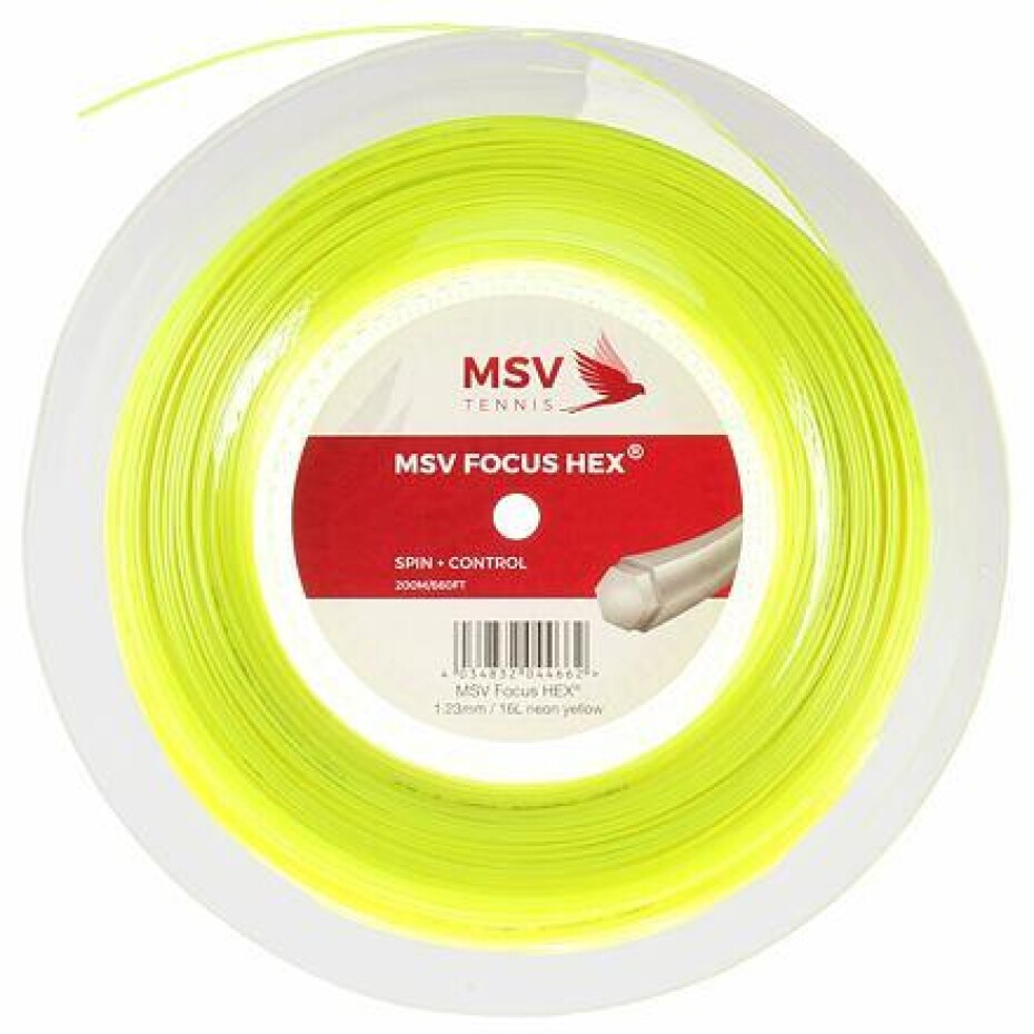 MSV Focus HEX tenisový výplet 200 m žlutá neon - main (0)
