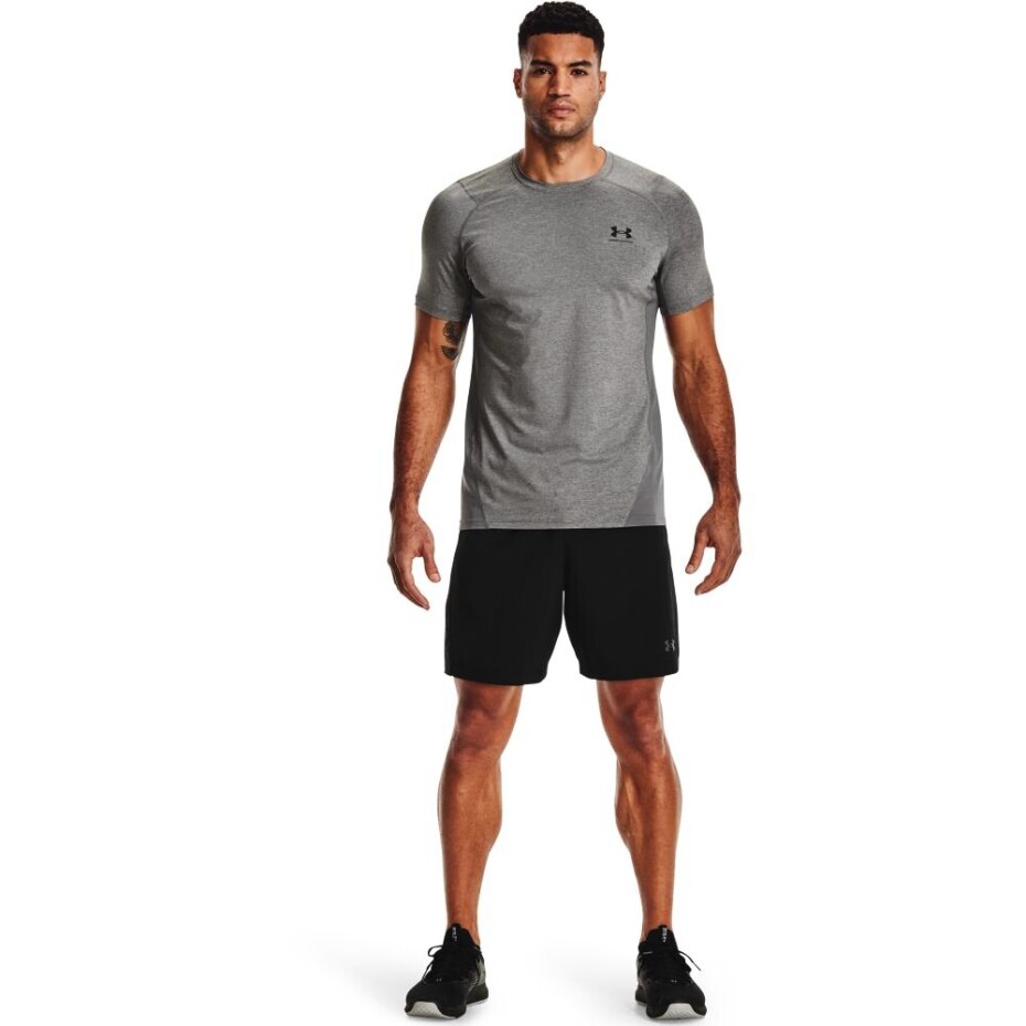 Pánské tričko Under Armour HeatGear Fitted SS Grey XS - main (1)