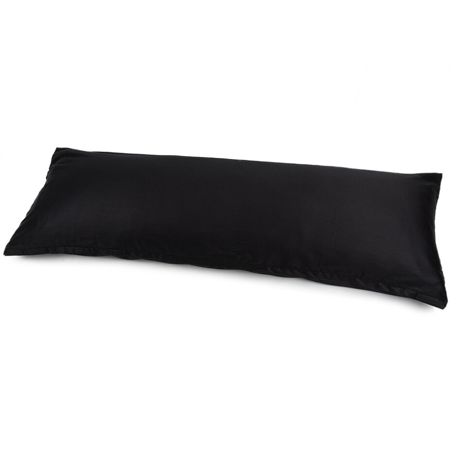 4Home povlak na Relaxační polštář Náhradní manžel satén černá, 50 x 150 cm  - main (2)