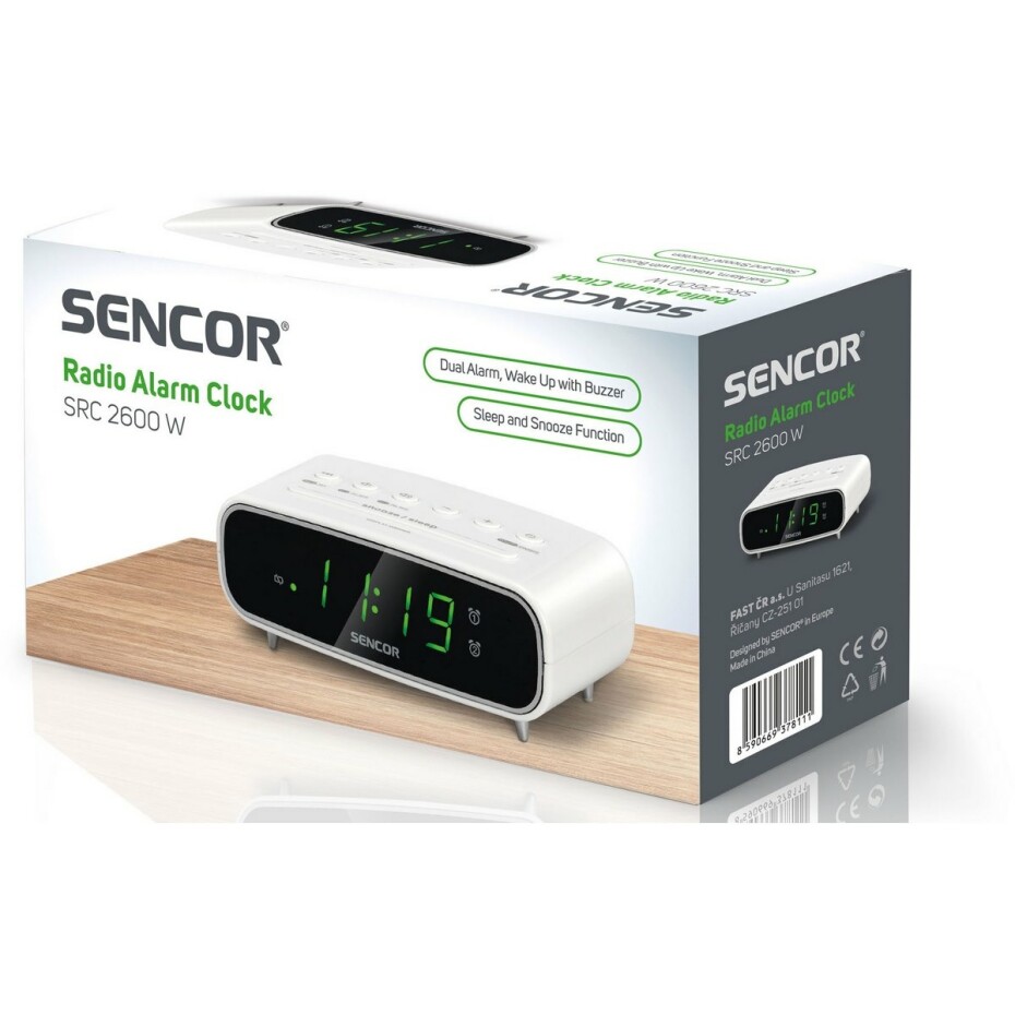 Sencor SRC 2600 W radiobudík, bílá - main (5)