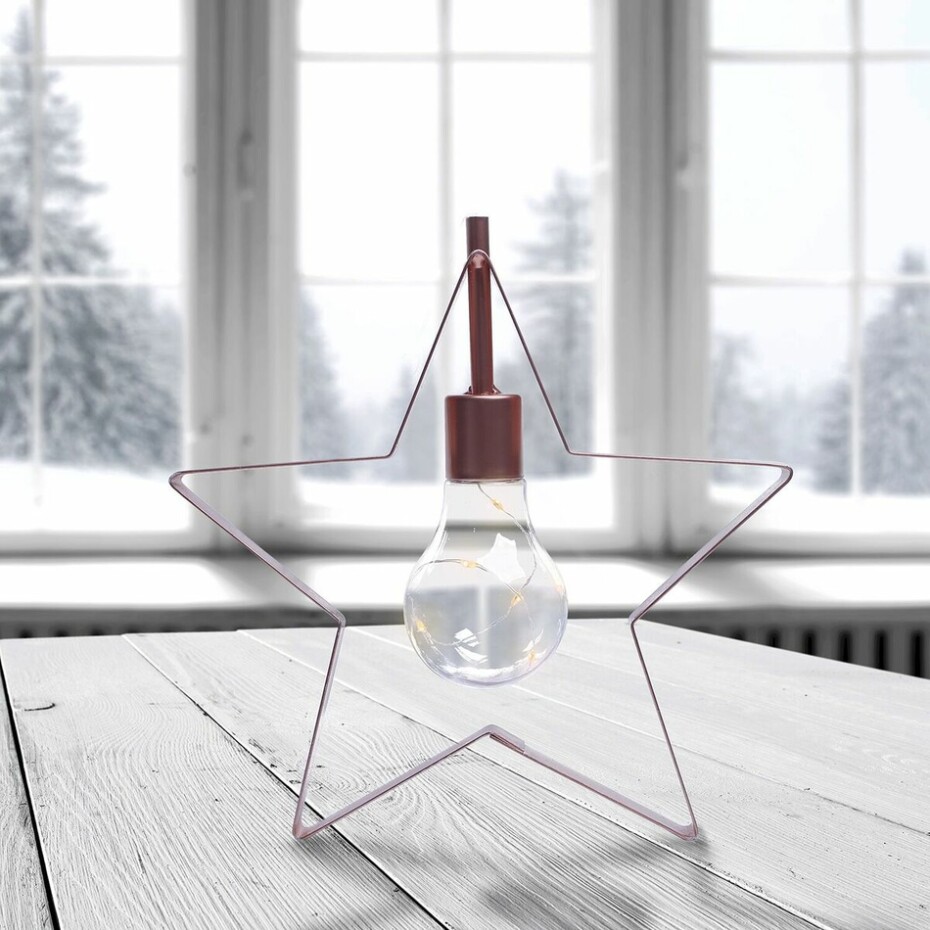 DecoKing Vánoční lampa Hvězdička teplá bílá, 5 LED - main (1)