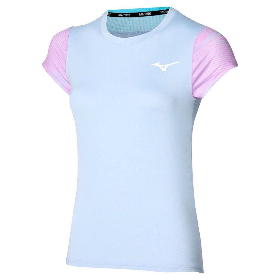 Dámské tričko Mizuno  Charge Printed Tee  Halogen Blue S - main (0)