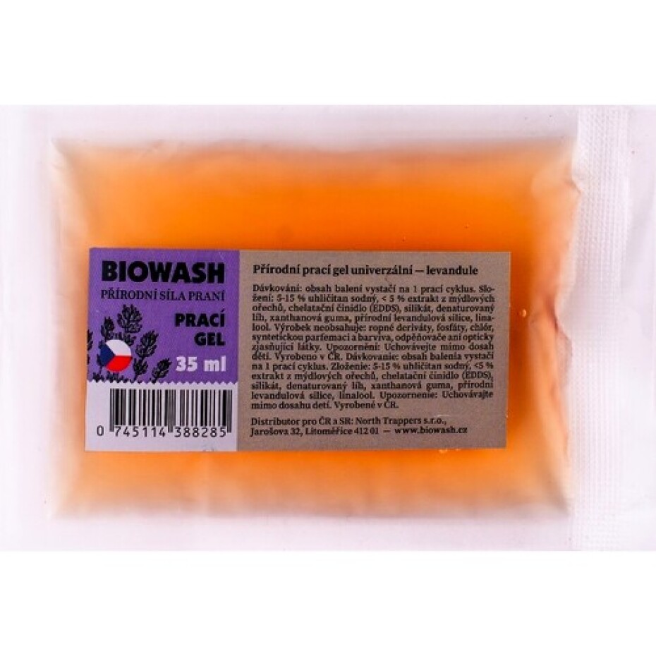 Biowash PRACÍ GEL LEVANDULE + LANOLIN 35 ml Bílá - main (1)