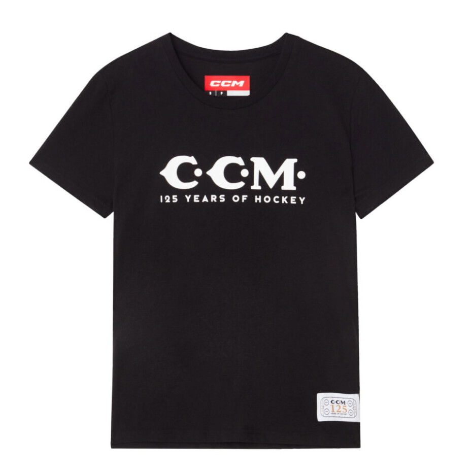 Dámské tričko CCM 125 Anniversary SS Tee Black M - main (0)