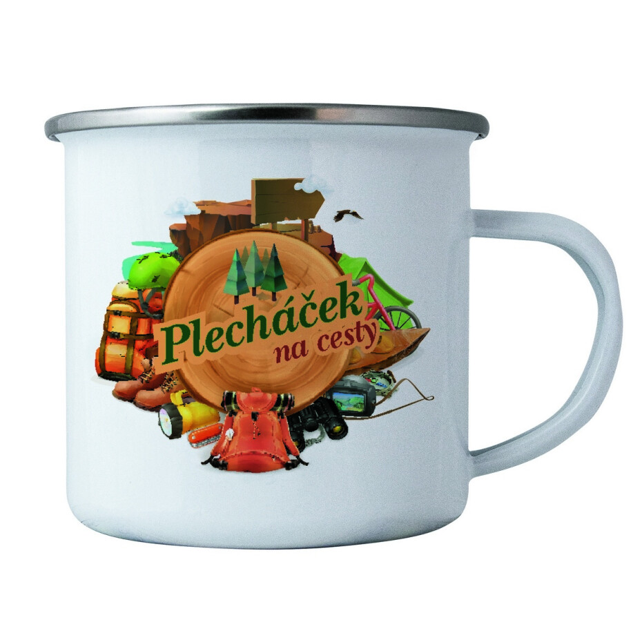 Bohemia Gifts Plechový hrnek - Na cesty, 350 ml - main (0)