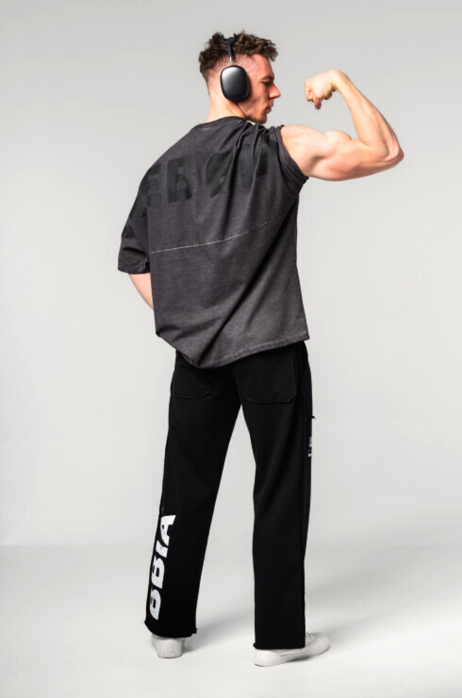Pánské tepláky Nebbia  Gym Sweatpants NO SHORTCUTS Black XL - main (2)