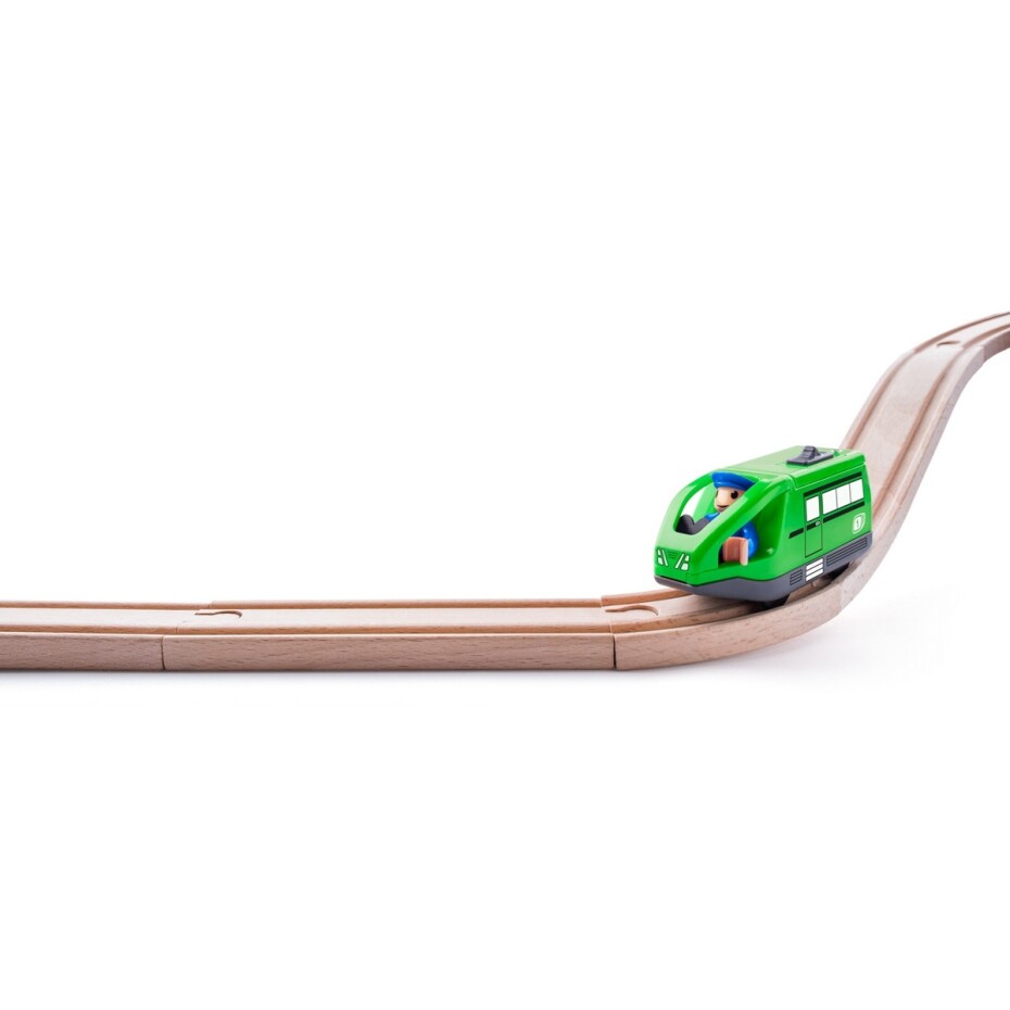 Woody Moderní elektrická mašinka k vláčkodráze, zelená - main (1)