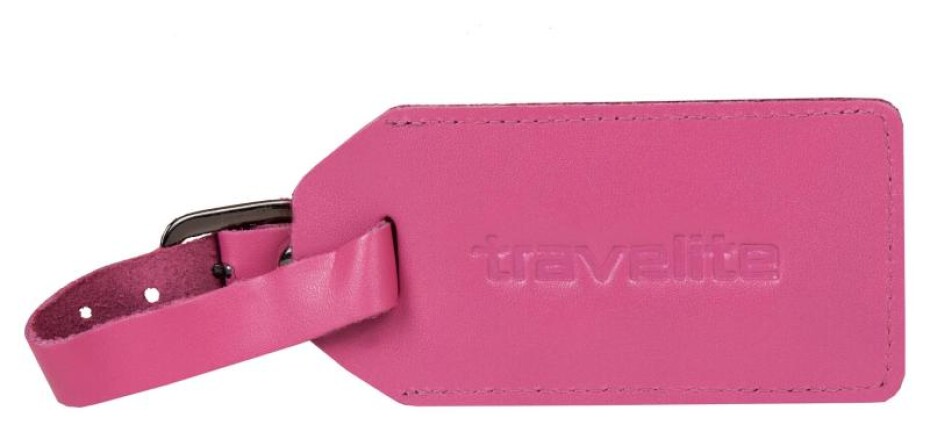 Travelite kožená jmenovka II růžová - main (0)