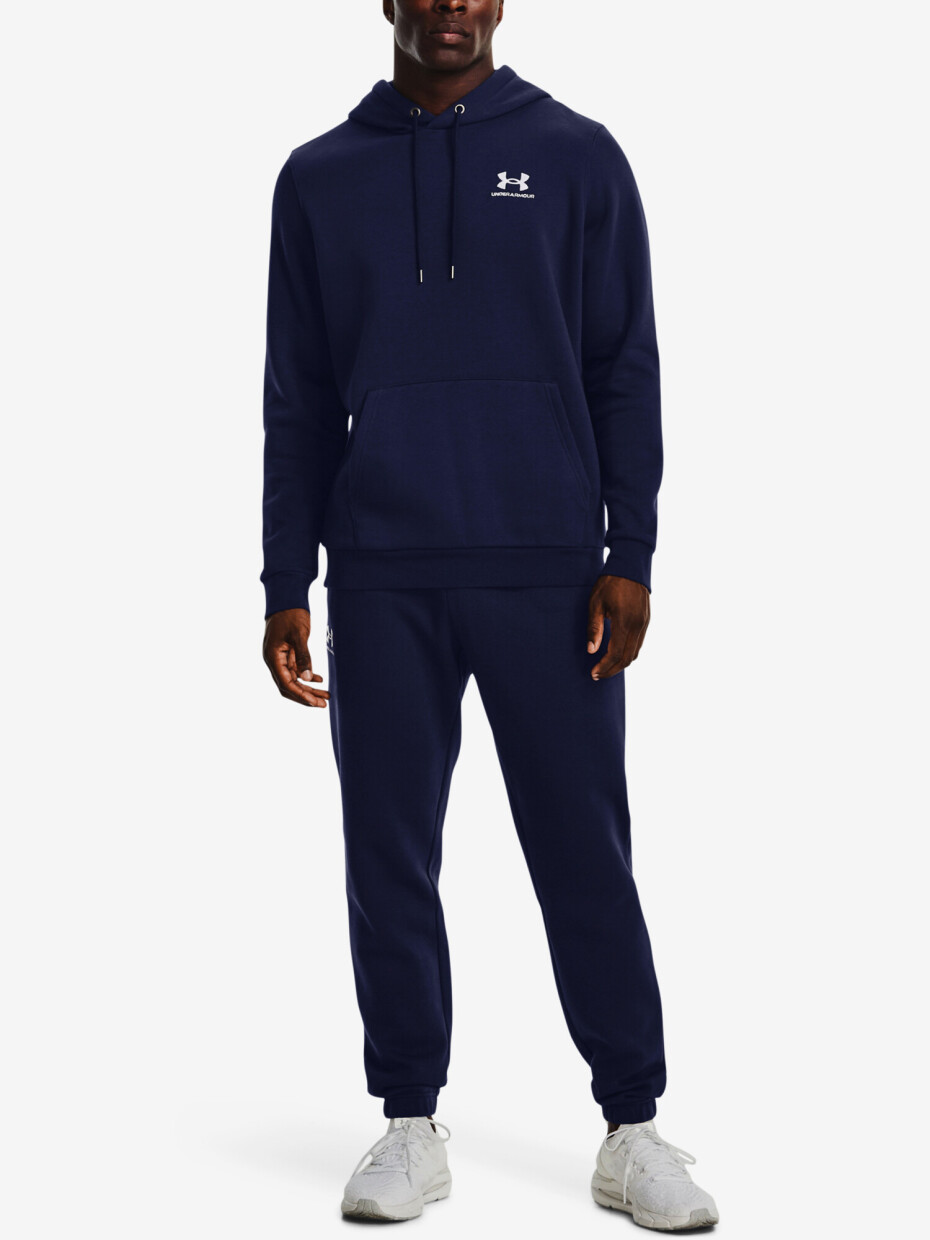 Pánská mikina Under Armour  Essential Fleece Hoodie-NVY S - main (1)