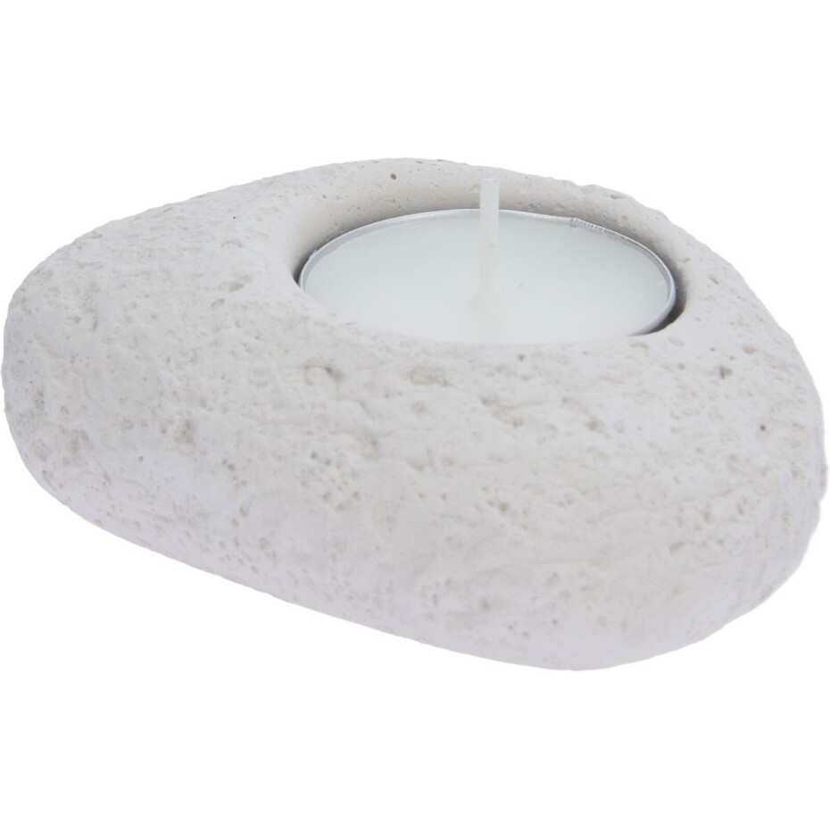 Sada betonových svícnů Stone hnědá, 8,5 x 3,5 x 7 cm, 3 ks - main (0)