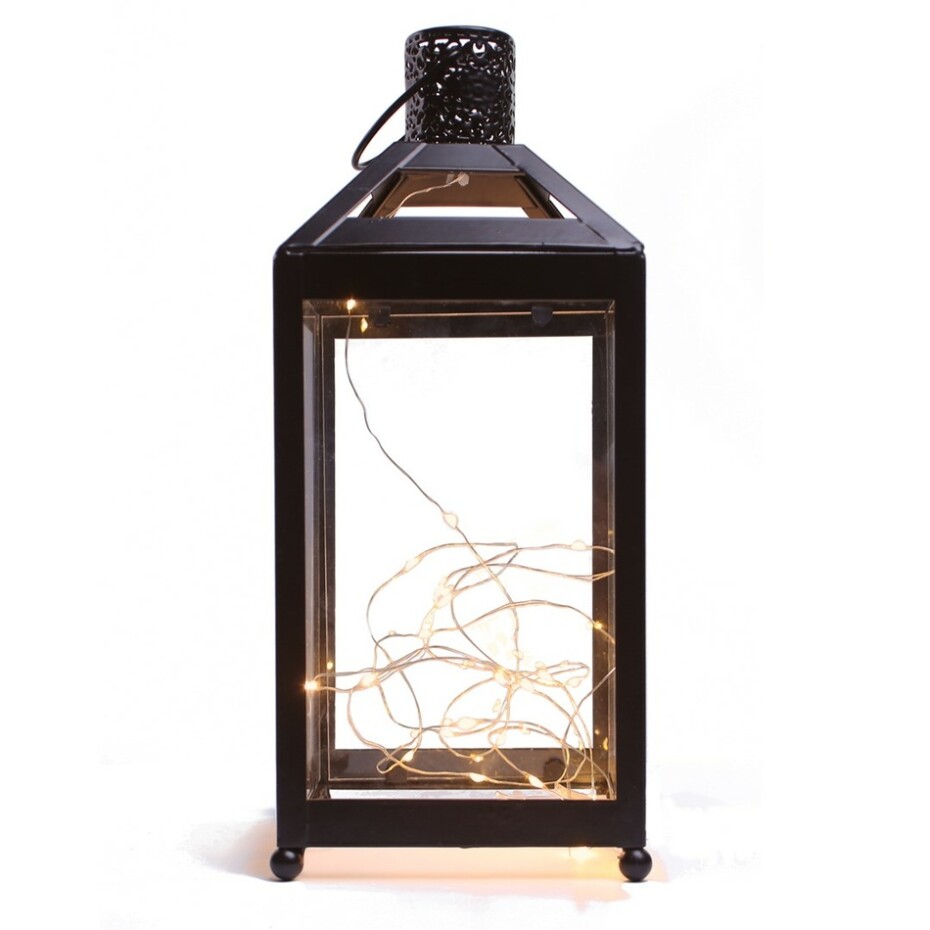 Lucerna do interiéru s LED diodami , 13,5 x 13,5 x 31,8 cm - main (0)